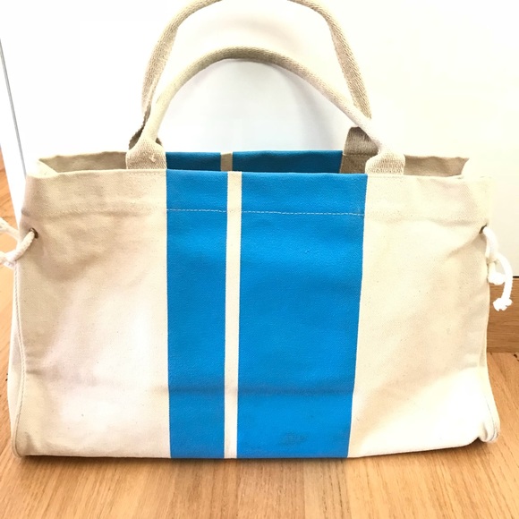 Clare V Handbags - Clare Vivier canvas stripe tote bag